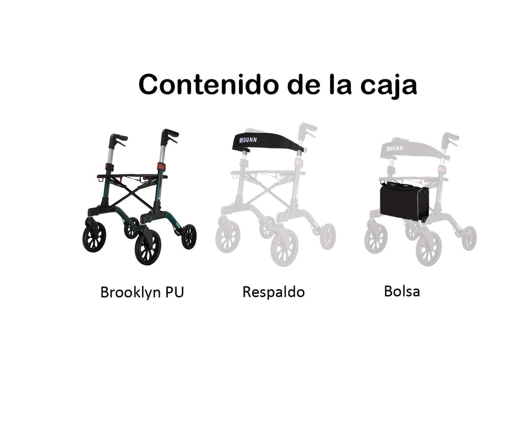 Rollator Brooklyn con Ruedas Blandas PU