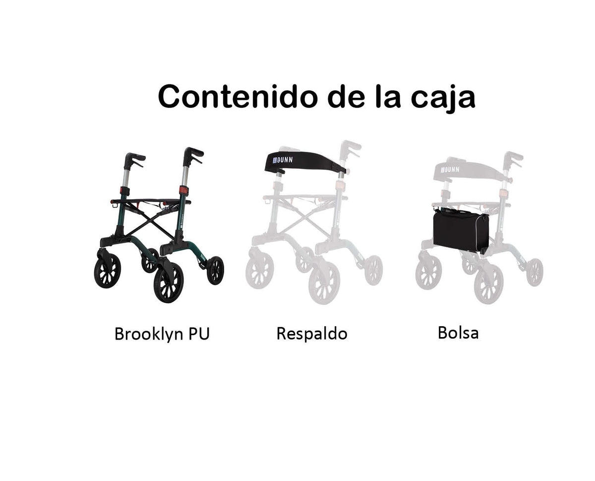 Rollator Brooklyn con Ruedas Blandas PU