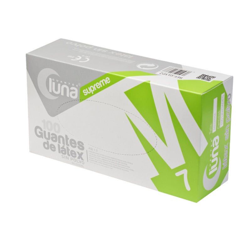 Guantes de Látex Sin Polvo Luna
