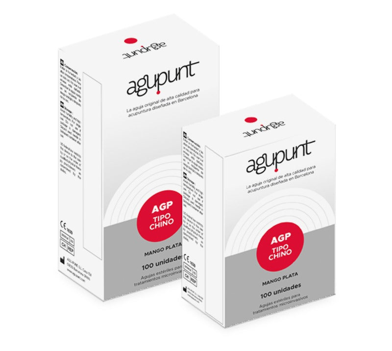 Aguja China de Plata sin Guía Agu-punt (100 uds)