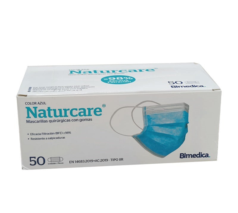 Mascarilla Quirúrgica Naturcare Azul Tipo IIR