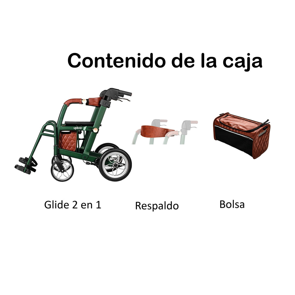 Rollator y Silla de Ruedas 2 en 1 Glide